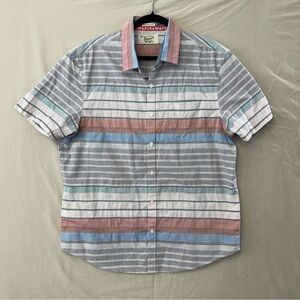 Penguin Munsingwear Heritage Slim Fit Men's Short Sleeve‎ Button Down, Size XL